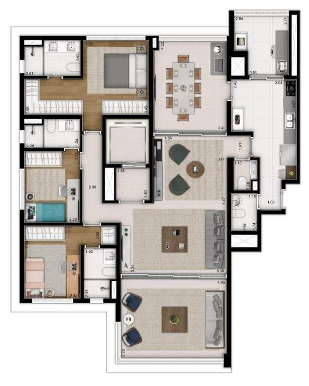 Apartamento à venda com 4 quartos, 163m² - Foto 10