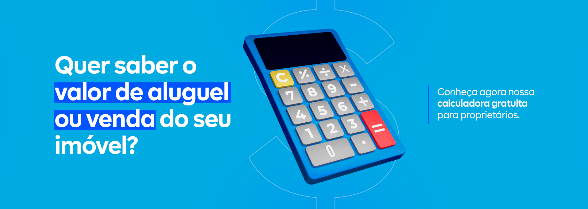 calculadora de valor de aluguel ou venda