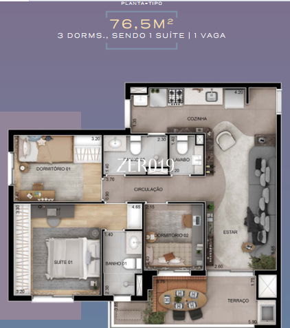 Apartamento à venda Chácara da Barra em Campinas: 