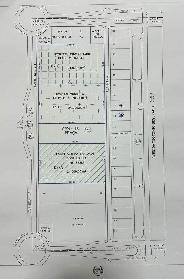 Lote à venda no Plano Diretor Sul: 