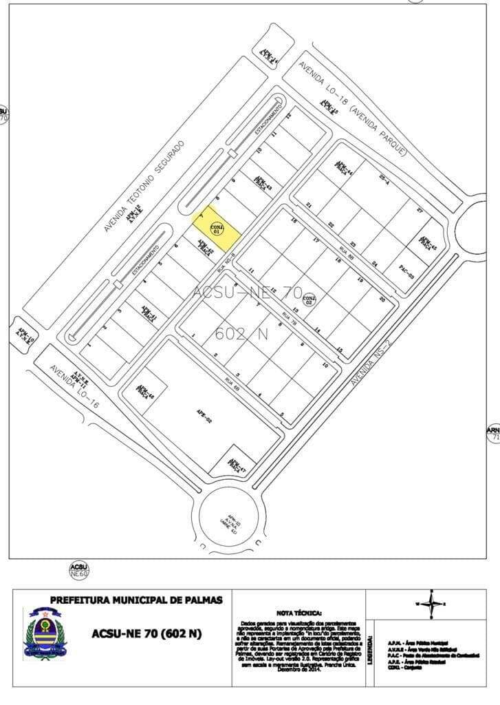 Lote à venda no Plano Diretor Norte: 