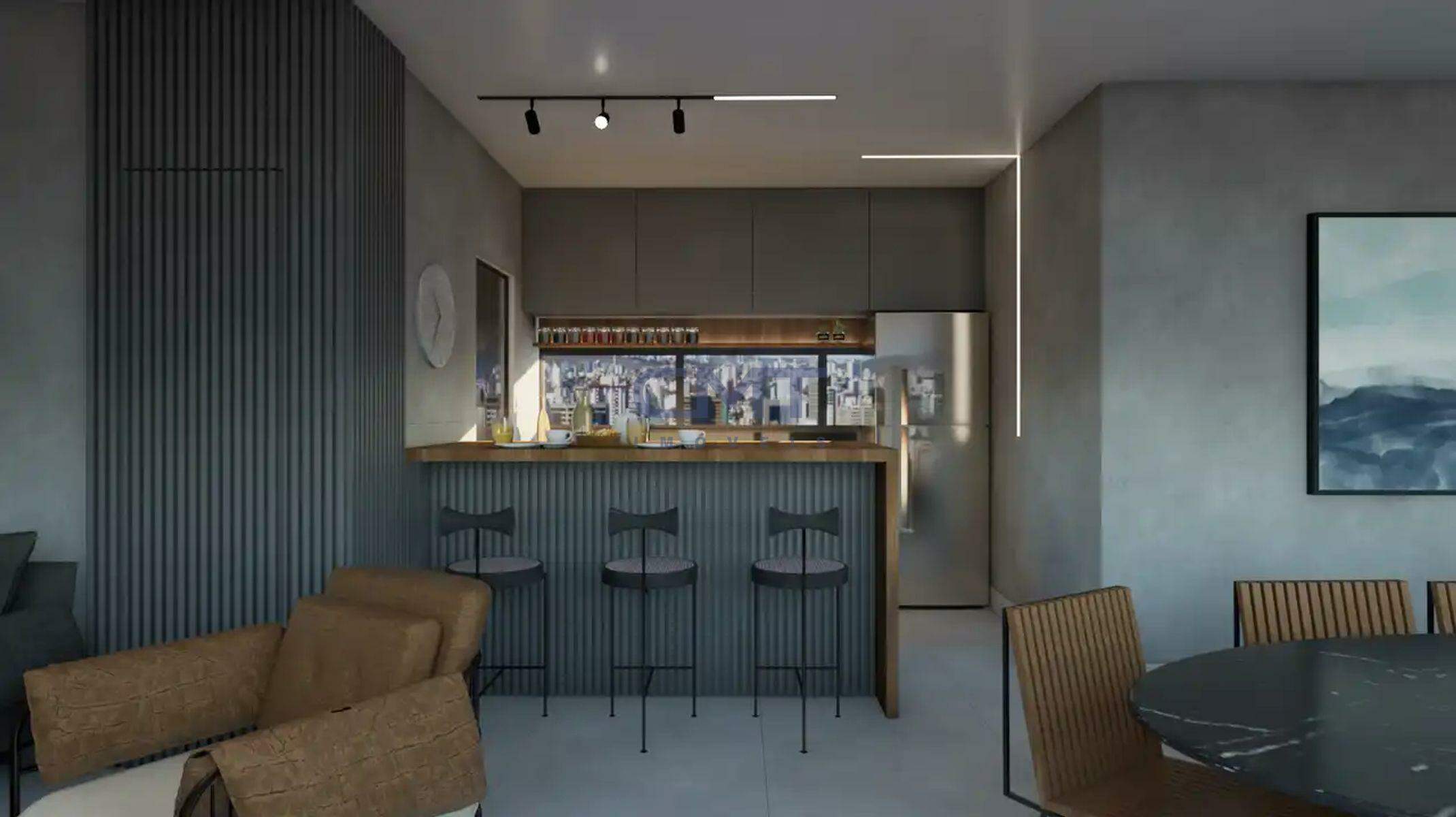 Apartamento à venda no Serra: SALA E COZINHA