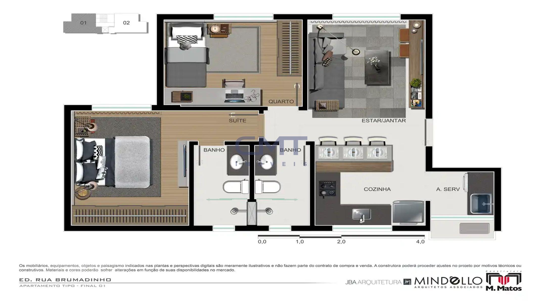 Apartamento à venda no Prado: Planta do Apartamento