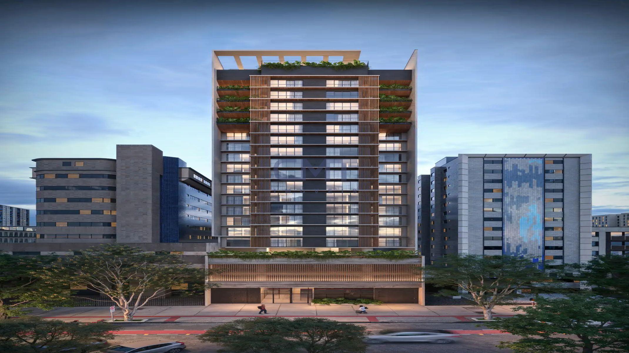 Apartamento à venda no Lourdes: Fachada Entardecer