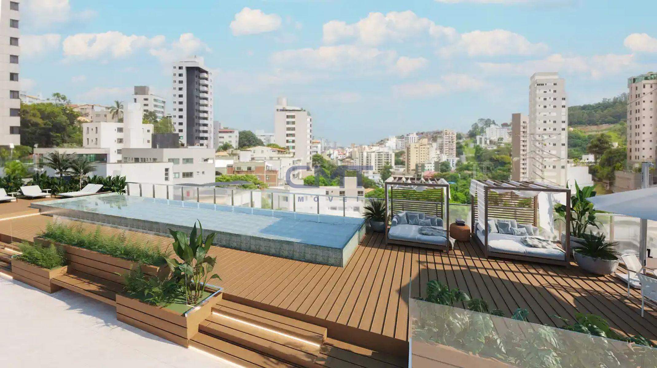Apartamento à venda no Santa Lúcia : Piscina com deck molhado