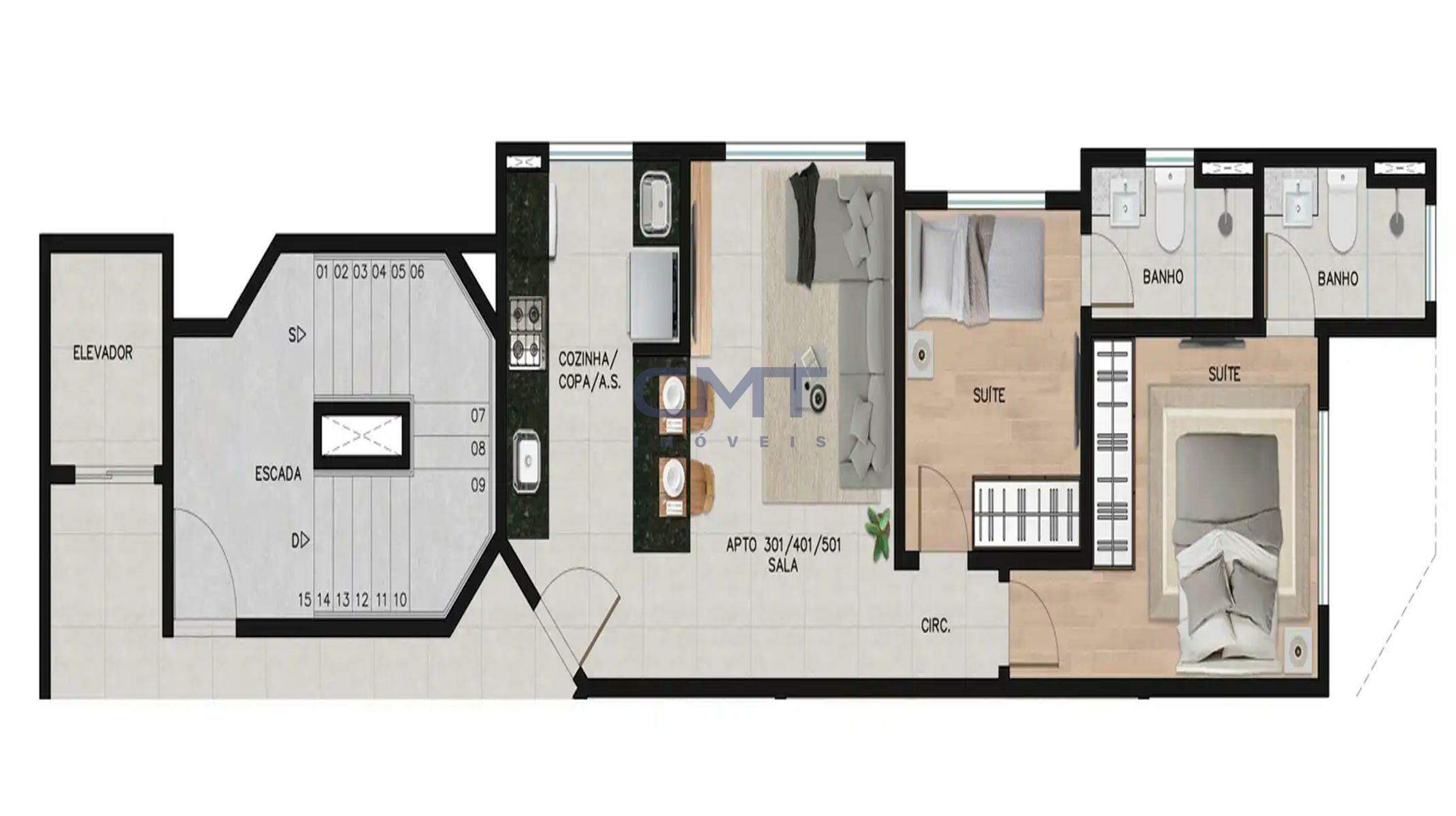 Apartamento à venda no Anchieta: 