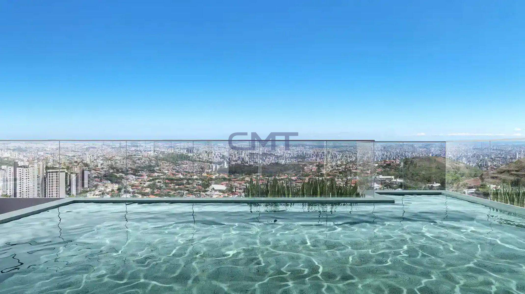 Apartamento à venda no Belvedere: Piscina com vista panorâmica  