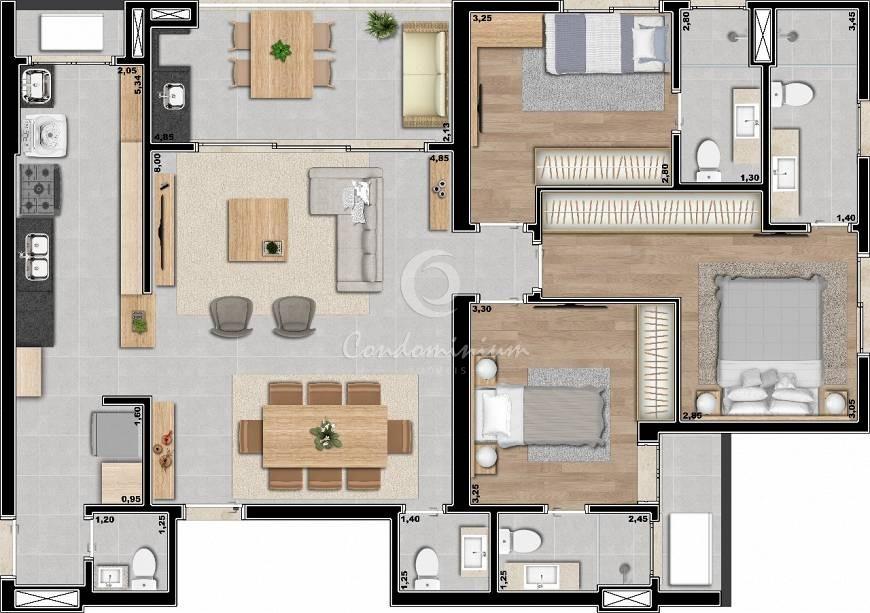 Apartamento com 3 quartos à venda, 123m² — foto 26 de 34