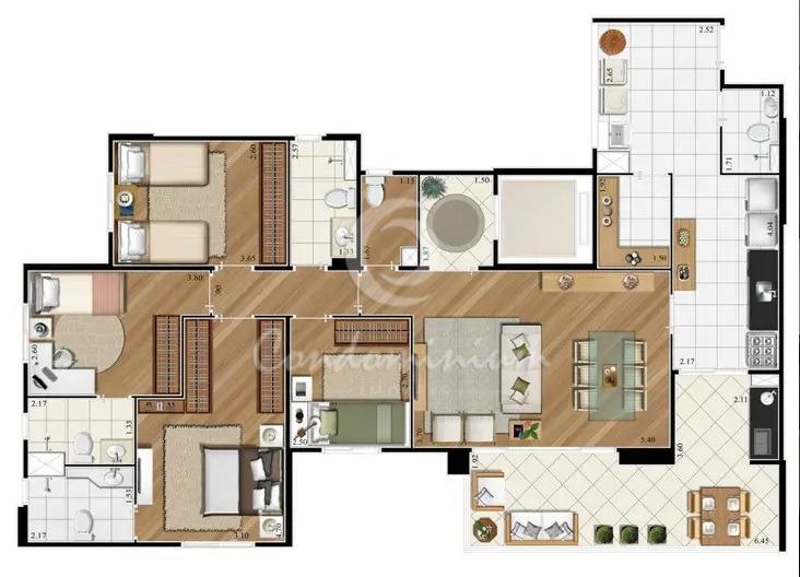 Apartamento com 3 quartos à venda, 138m² — foto 2 de 30