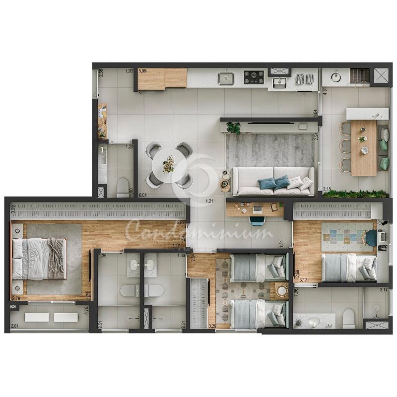 Apartamento com 3 quartos à venda, 103m² — foto 18 de 21