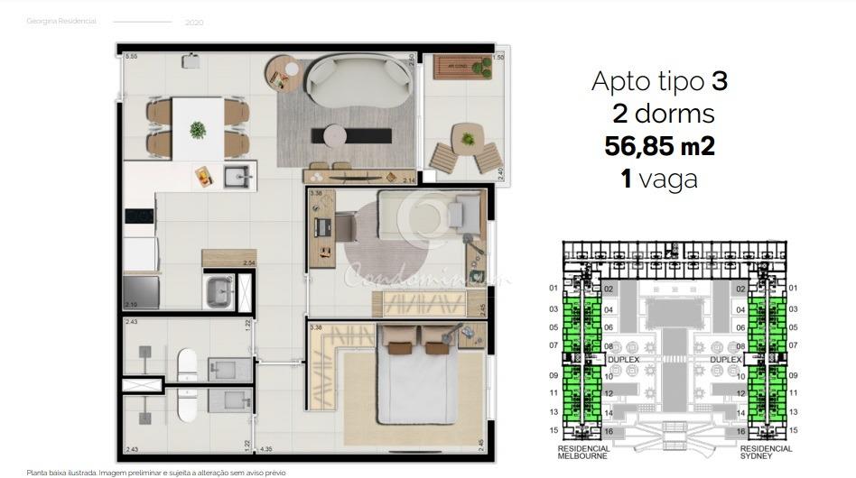Apartamento com 2 quartos à venda, 57m² — foto 20 de 36
