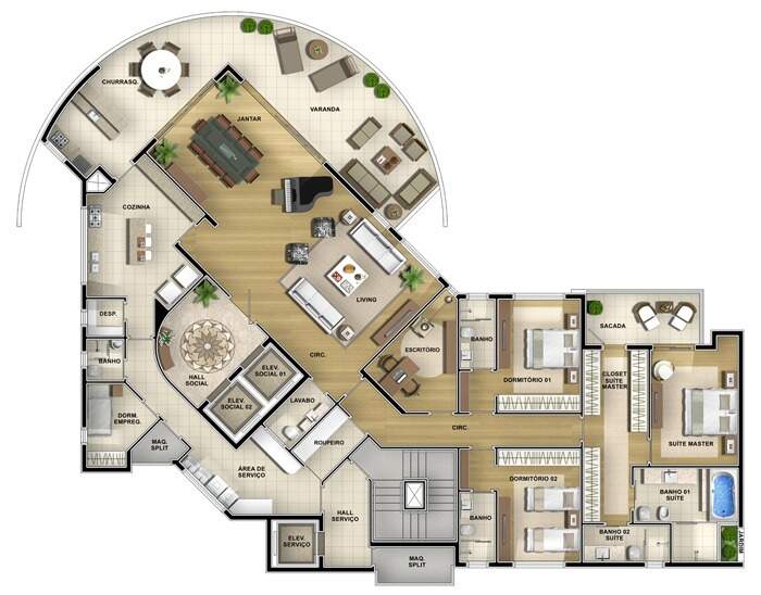 Apartamento com 4 quartos à venda, 362m² — foto 28 de 30