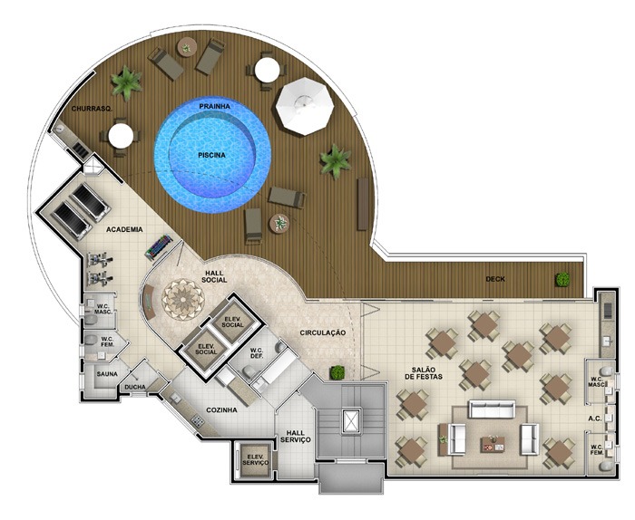 Apartamento com 4 quartos para aluguel, 362m² — foto 30 de 30