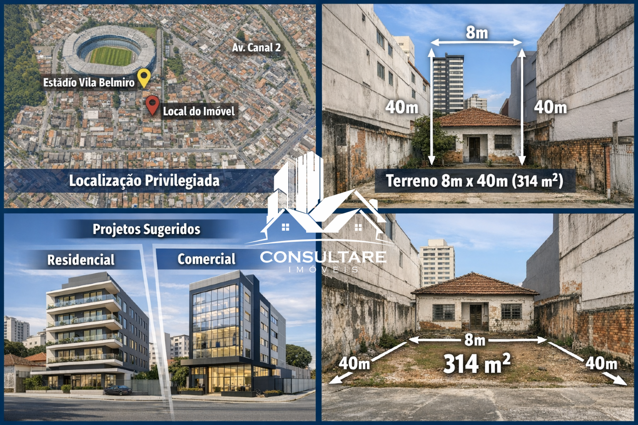 Terreno à venda no bairro Vila Belmiro por 999.000,00: 