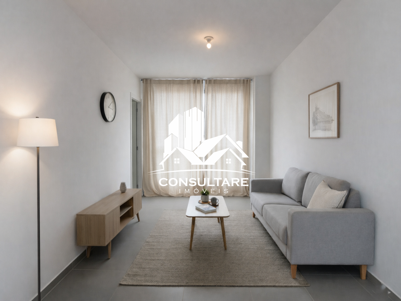 Apartamento para aluguel no bairro Catiapoa por 2.600,00: Decoração Sugerida (imagem gerada por IA)