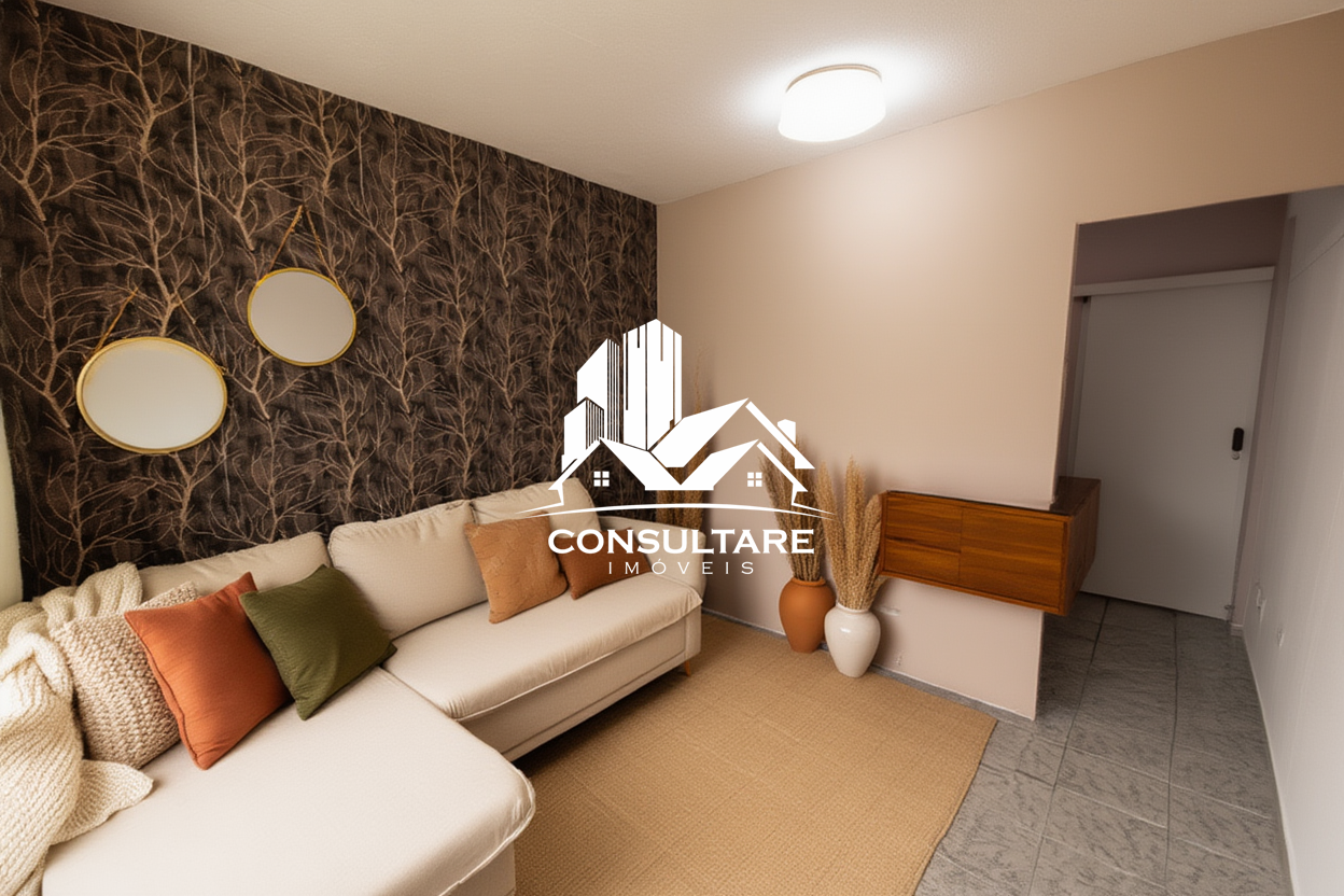 Apartamento à venda no bairro Centro por 170.000,00: sugestão de decoração imagem gerada por IA