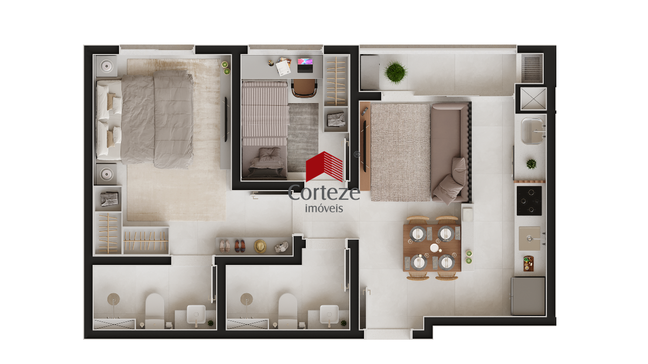 Apartamento para à venda no Hauer em Curitiba - 18686: 