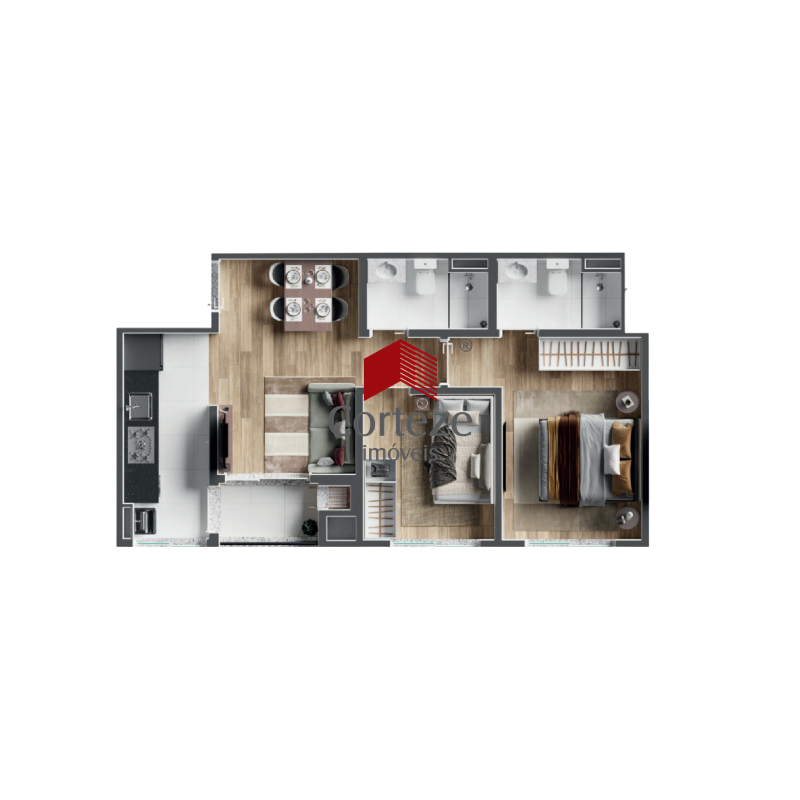 Apartamento para à venda no Prado Velho em Curitiba - 19333: 