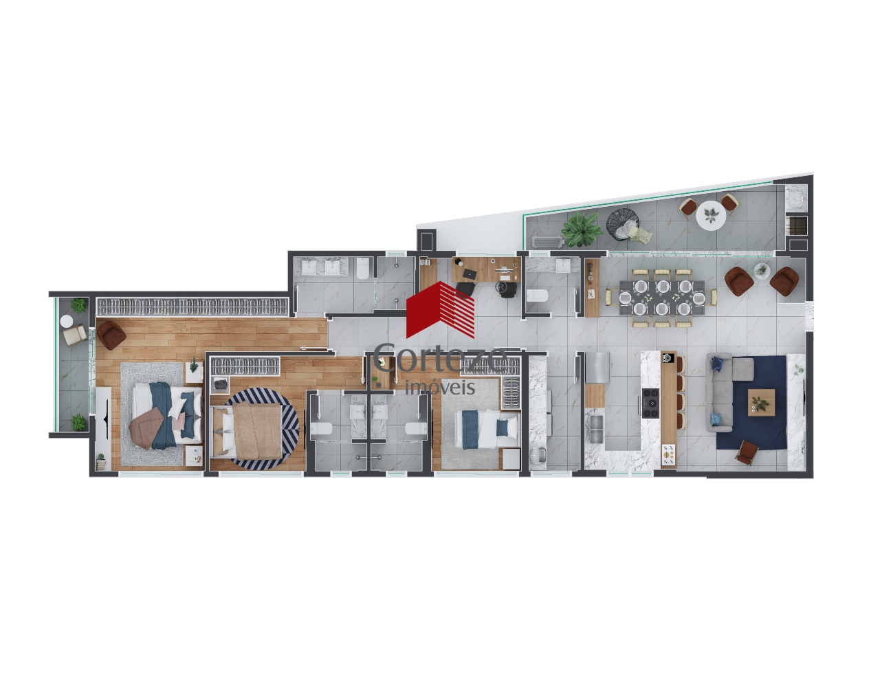 Apartamento para à venda no Bom Retiro em Curitiba - 19375: Tipo 02