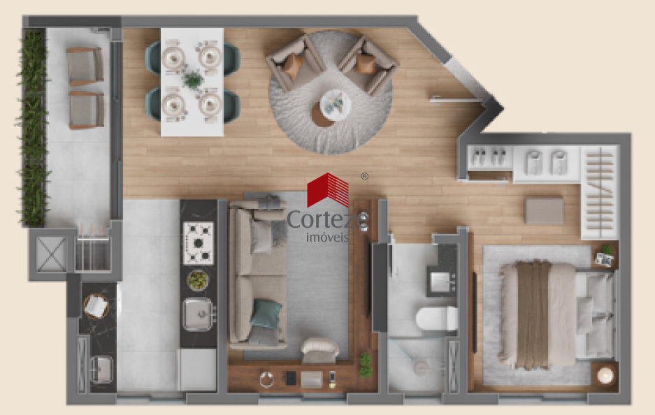 Apartamento para à venda no Centro em Curitiba - 19687: 
