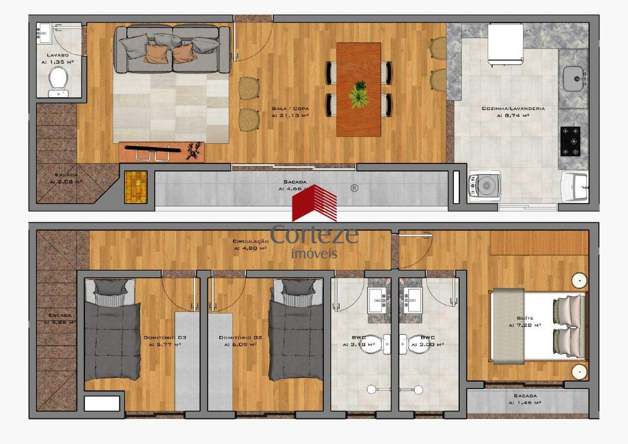 Apartamento para à venda no Boqueirão em Curitiba - 19725: 