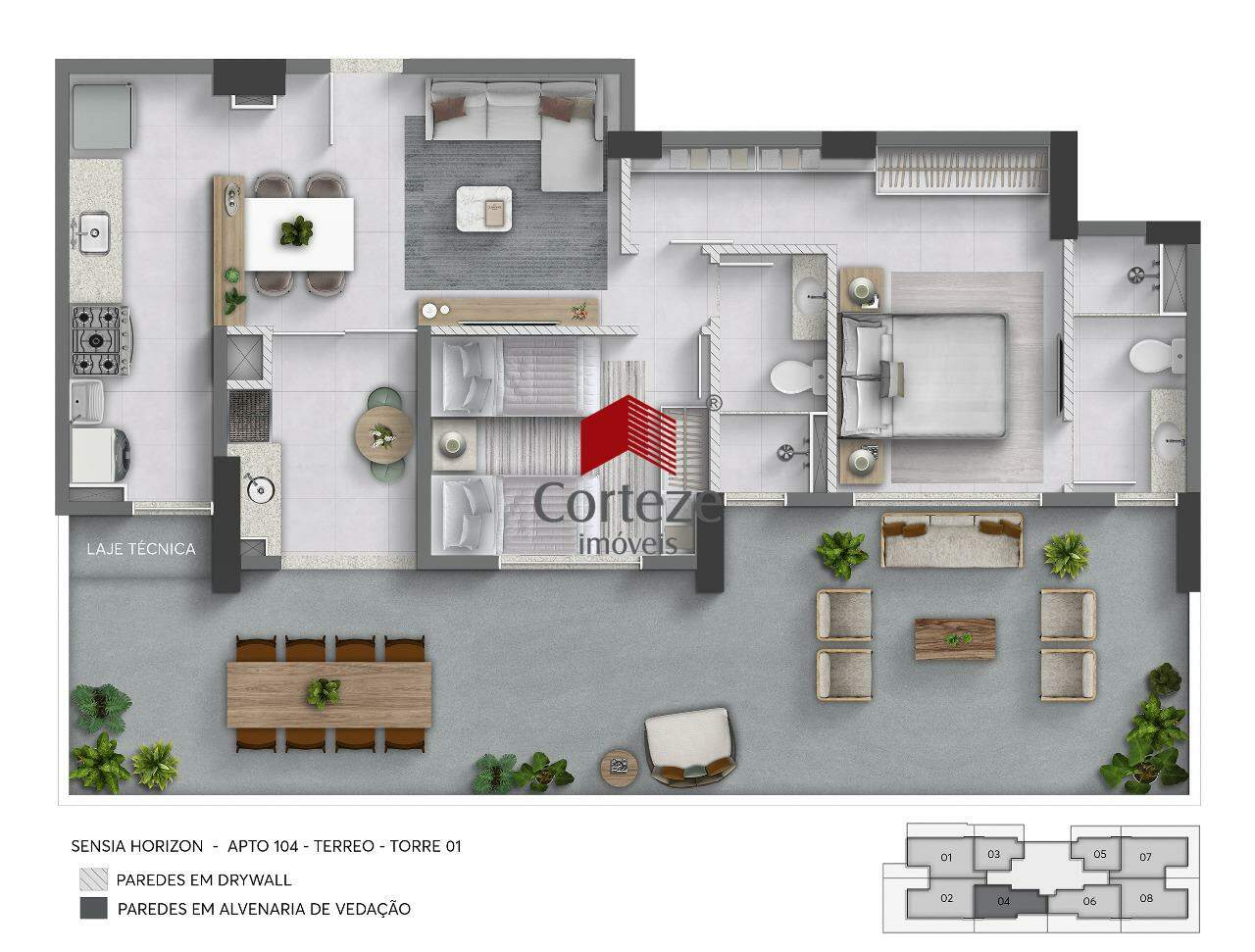 Apartamento para à venda no Boa Vista em Curitiba - 21033: 