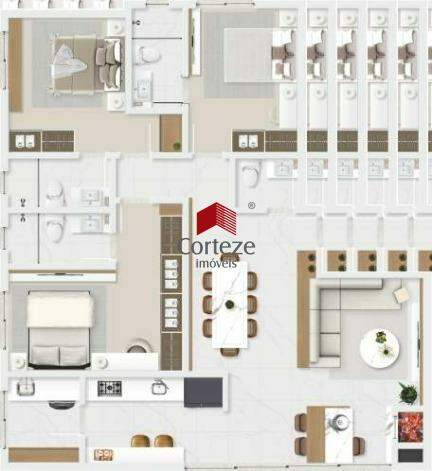 Apartamento para à venda no Pequerê em Porto Belo - 21102: 