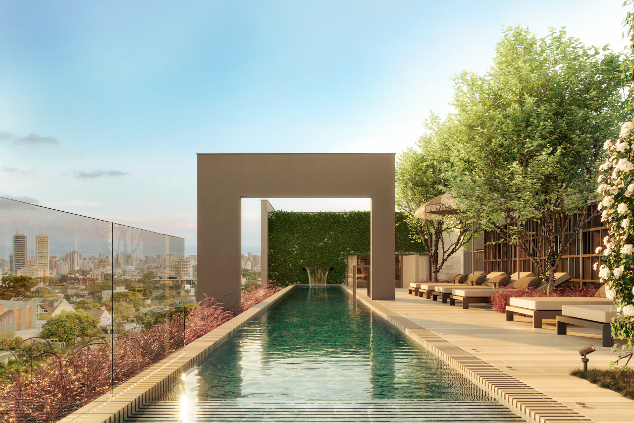 Cobertura para à venda no Mercês em Curitiba - 21289: Piscina