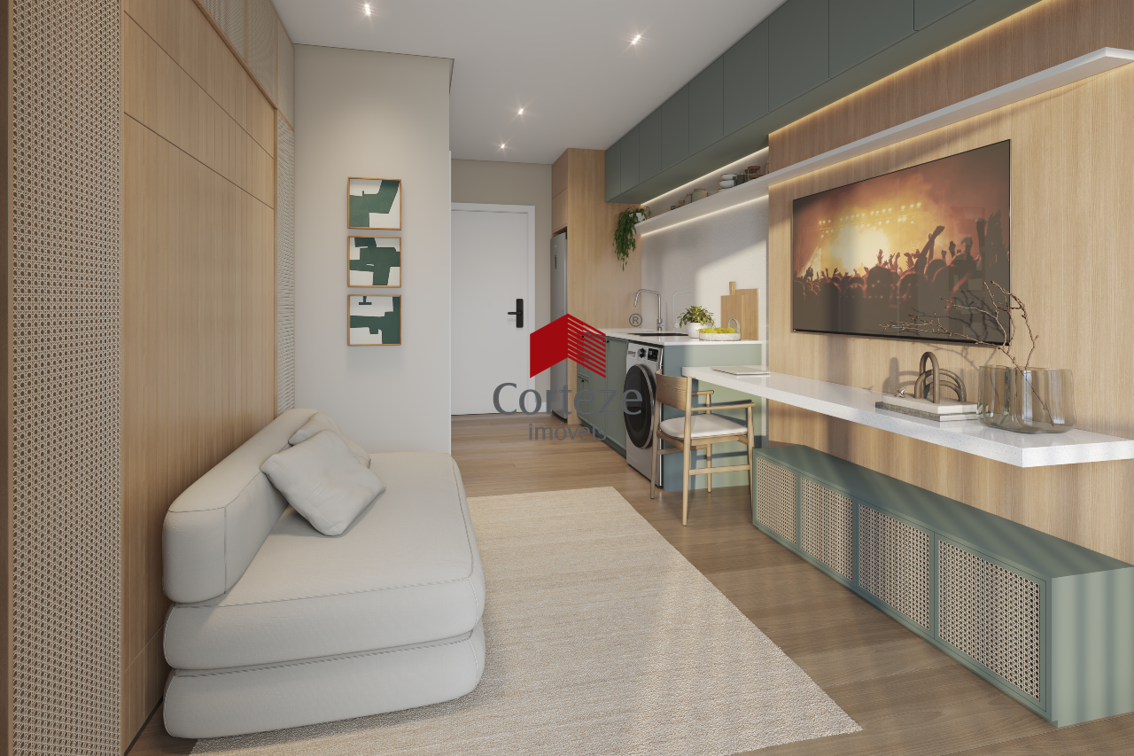 Studio para à venda no Centro em Curitiba - 21297: Studio cama retraída