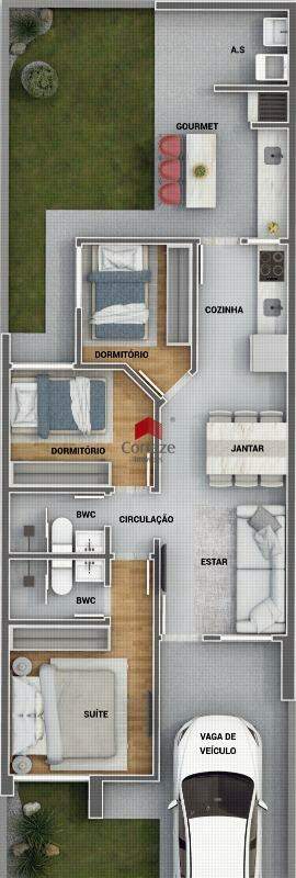 Casa para à venda no Veneza em Fazenda Rio Grande - 21332: 