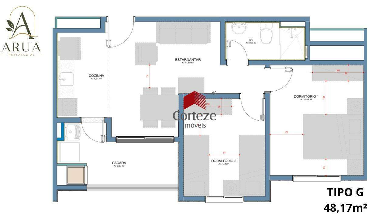 Apartamento para à venda no Tingui em Curitiba - 21638: 