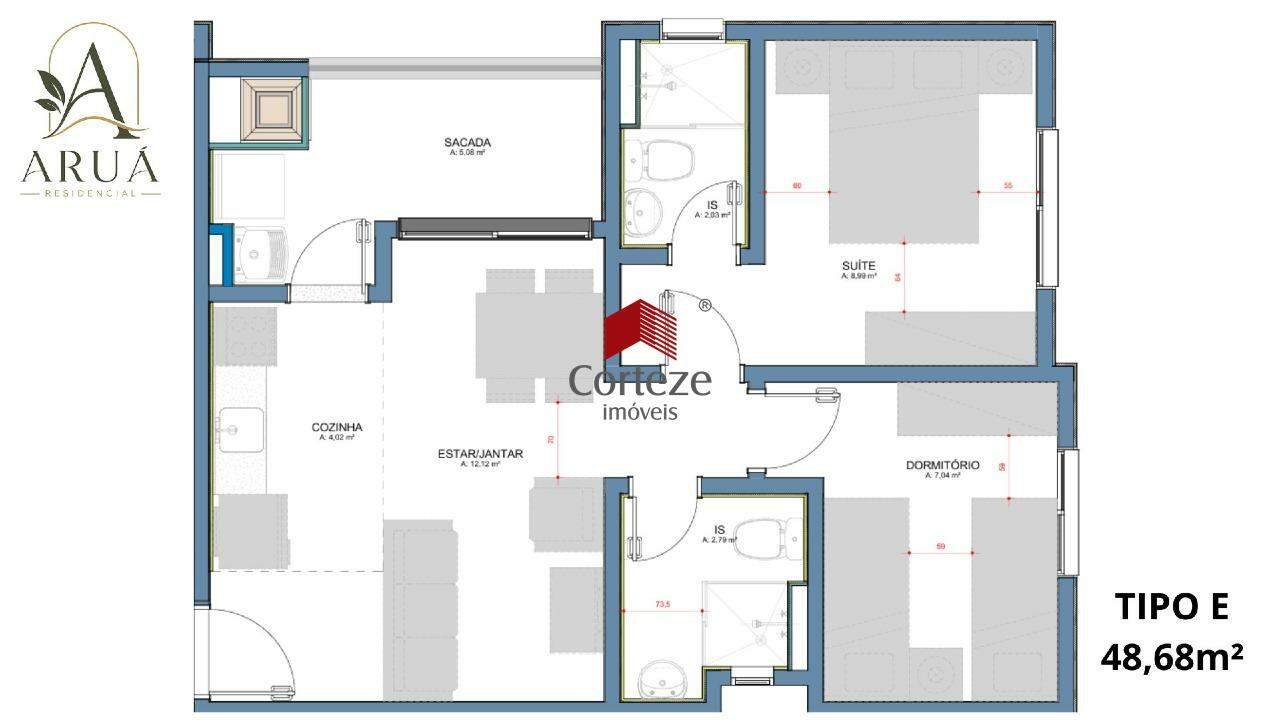 Apartamento para à venda no Tingui em Curitiba - 21638: 
