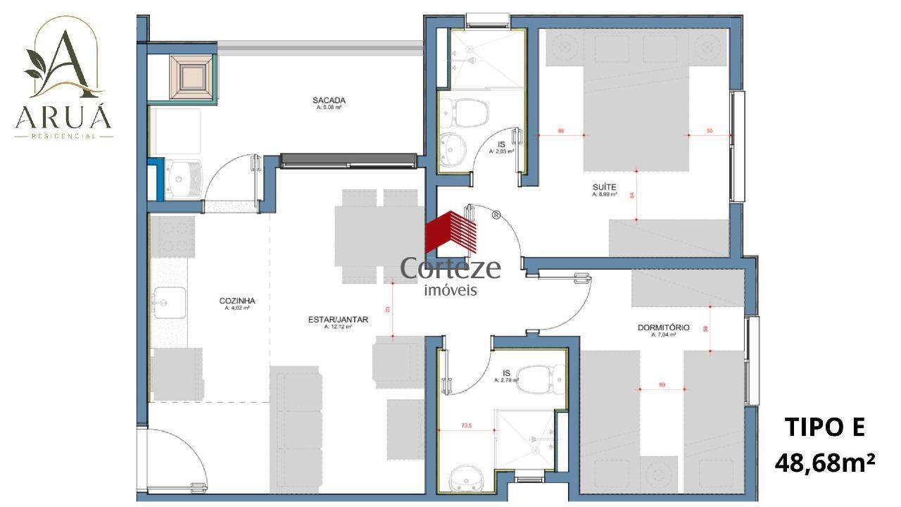 Apartamento para à venda no Tingui em Curitiba - 21780: 