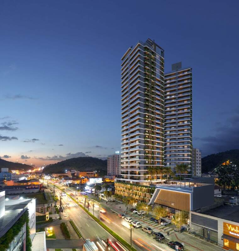 Apartamento a venda na Planta com 02 Suítes no Artefacto Towers na Praia Brava em Itajai 