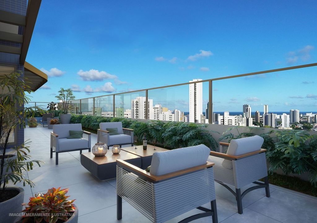 Apartamento à venda no Rosarinho:  Terraço lounge Garden