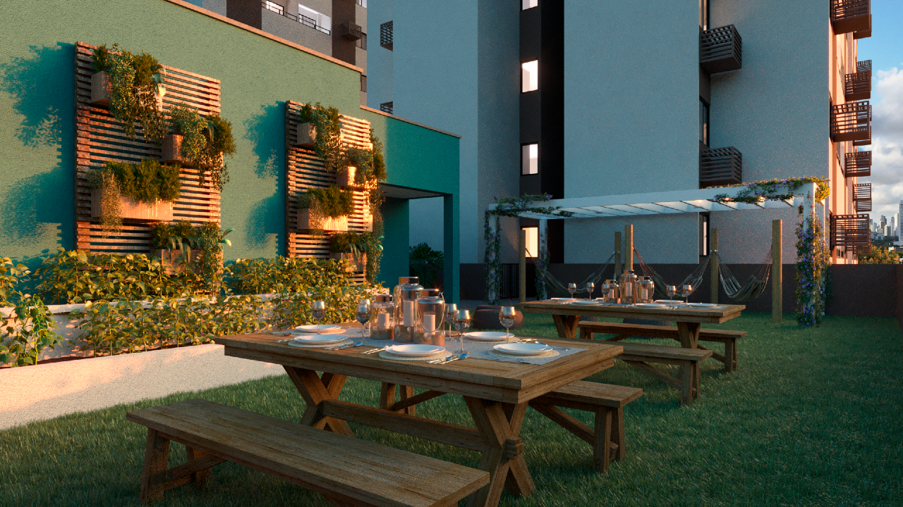 Apartamento 2 até 2 quartos ( 0 até 0 suítes ) para à venda em Santo Amaro - Recife - Residencial Like Clube Boa Vista - CTI imobiliaria: Espaço lounge