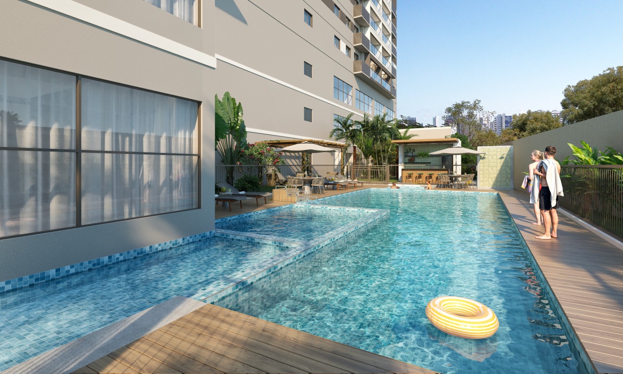Apartamento 3 até 3 quartos ( 1 até 1 suítes ) para à venda em Soledade - Recife - Edifício Boa Vista Boulevard - CTI imobiliaria: Piscina 