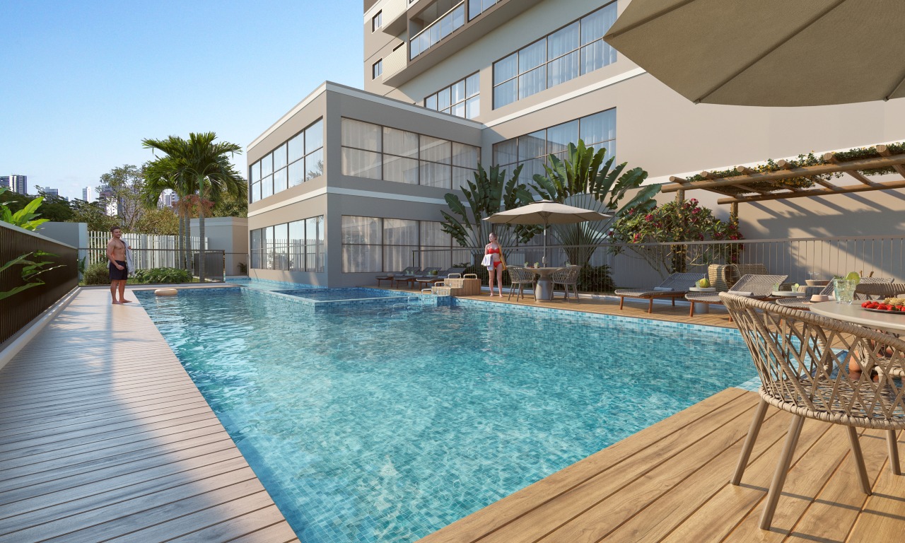 Apartamento 3 até 3 quartos ( 1 até 1 suítes ) para à venda em Soledade - Recife - Edifício Boa Vista Boulevard - CTI imobiliaria: Piscina e Fachada 