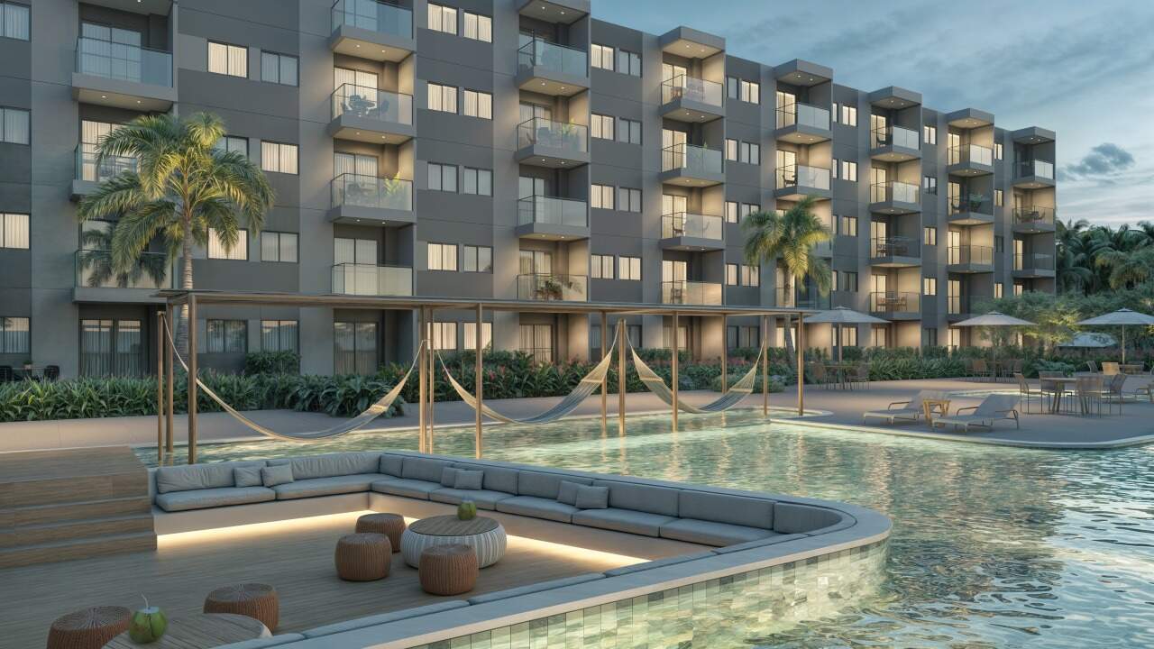 Apartamento 1 quarto ( ) para à venda em Carneiros - Tamandaré - Costa dos Coqueiros Carneiros Mar - CTI imobiliaria: Aqua Lounge 