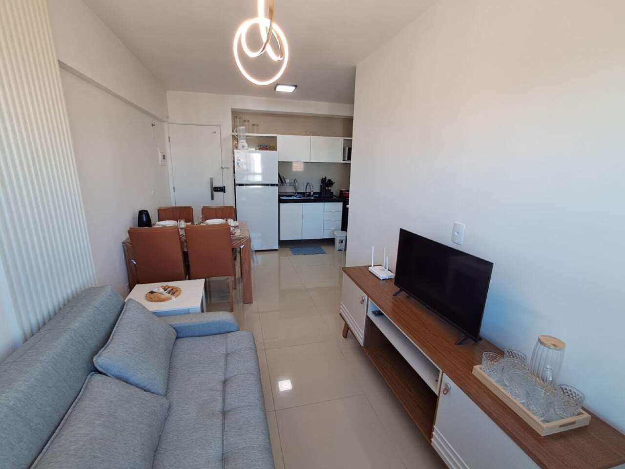 Apartamento 1 quarto ( 1 suíte ) para para aluguel em Boa Vista - Recife - Edifício Palácio Boa Vista - CTI imobiliaria: Sala de TV 