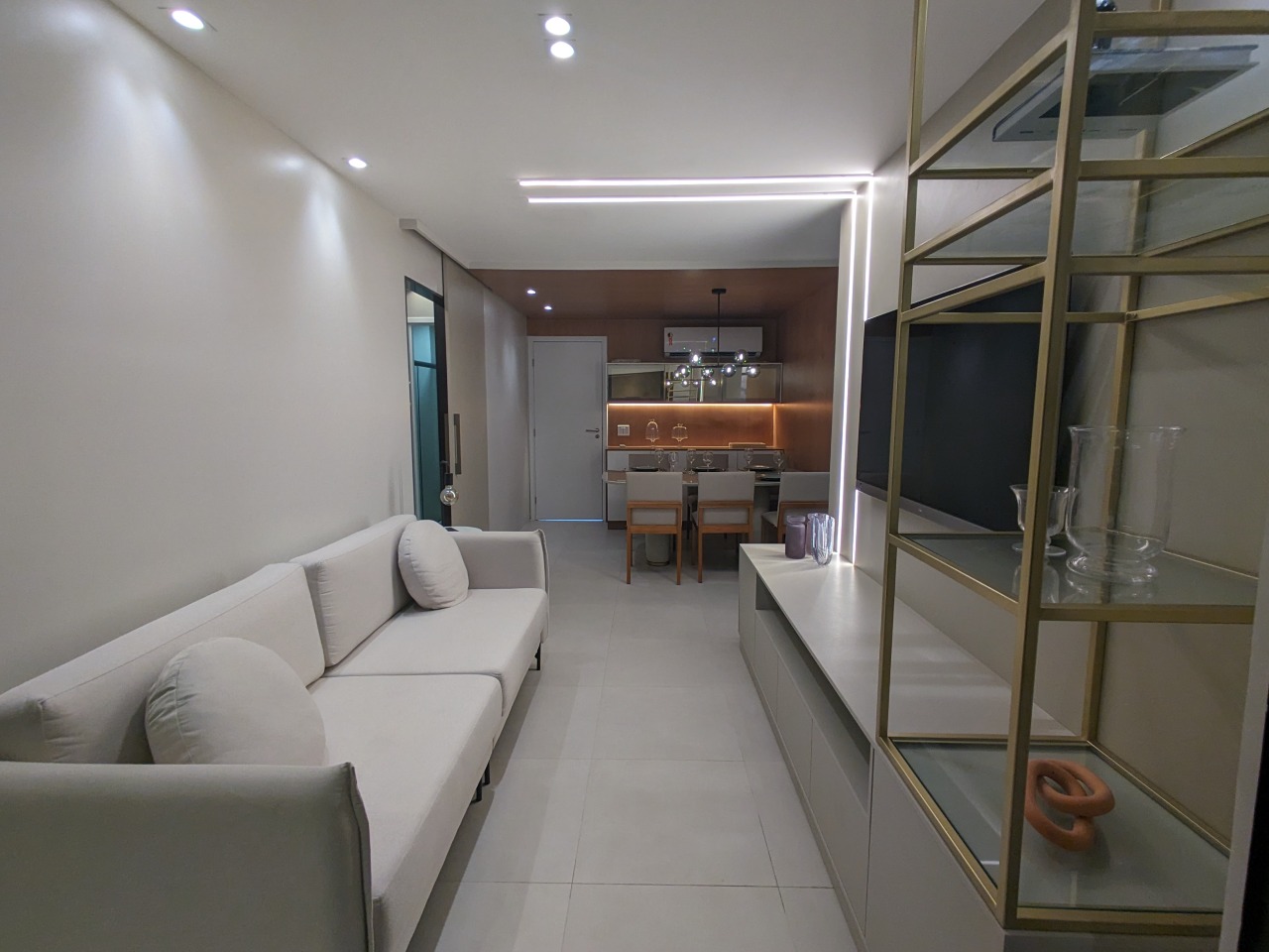 Apartamento 2 quartos ( 1 suíte ) para à venda em Cordeiro - Recife - Praça das Macieiras - CTI imobiliaria: Sala para 2 ambientes 