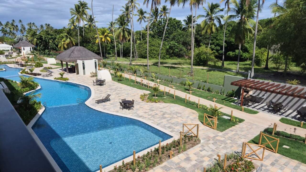 Apartamento 2 quartos ( 1 suíte ) para à venda em Carneiros - Tamandaré - Galápagos Beach Residence - CTI imobiliaria: visão aérea 