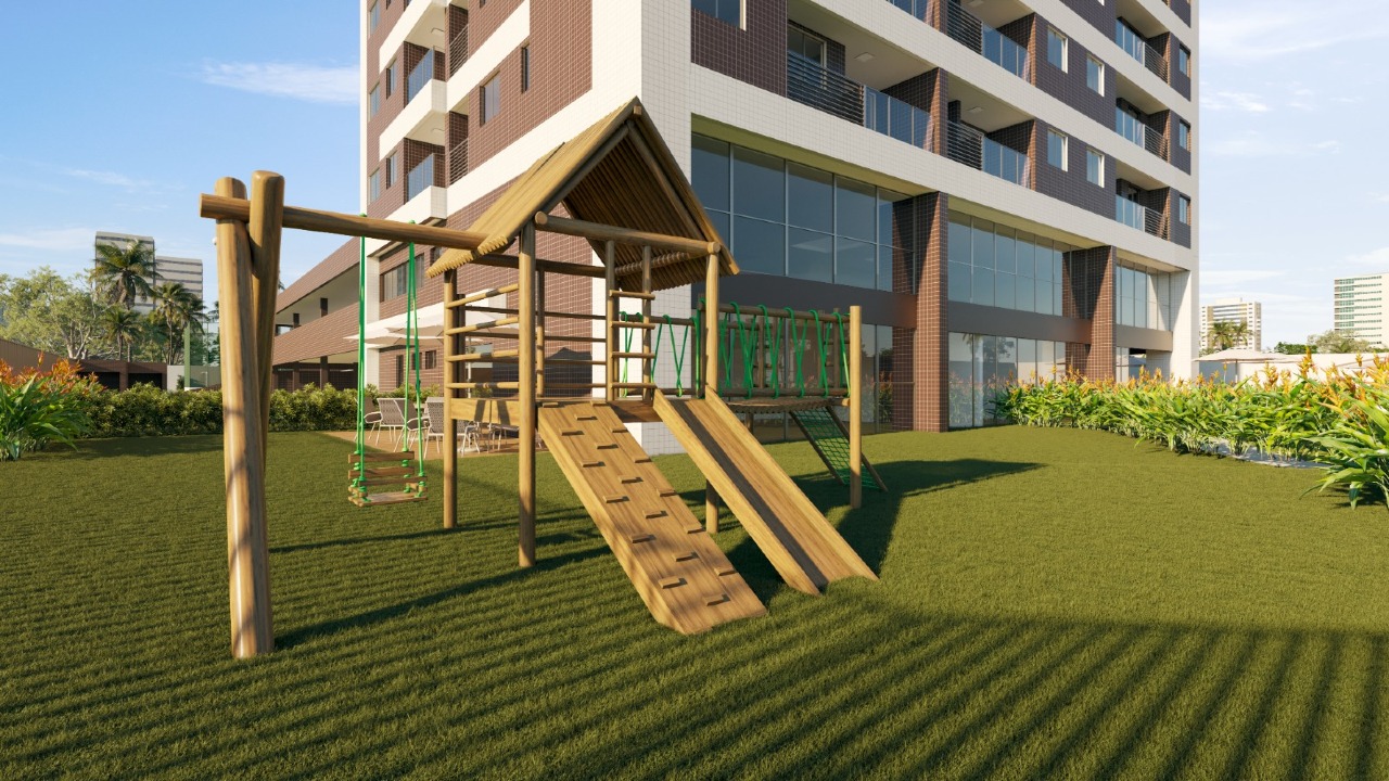 Apartamento 2 até 2 quartos ( 1 até 1 suítes ) para à venda em Várzea - Recife - Edifício Praça dos Jequitibás - CTI imobiliaria: Playground 