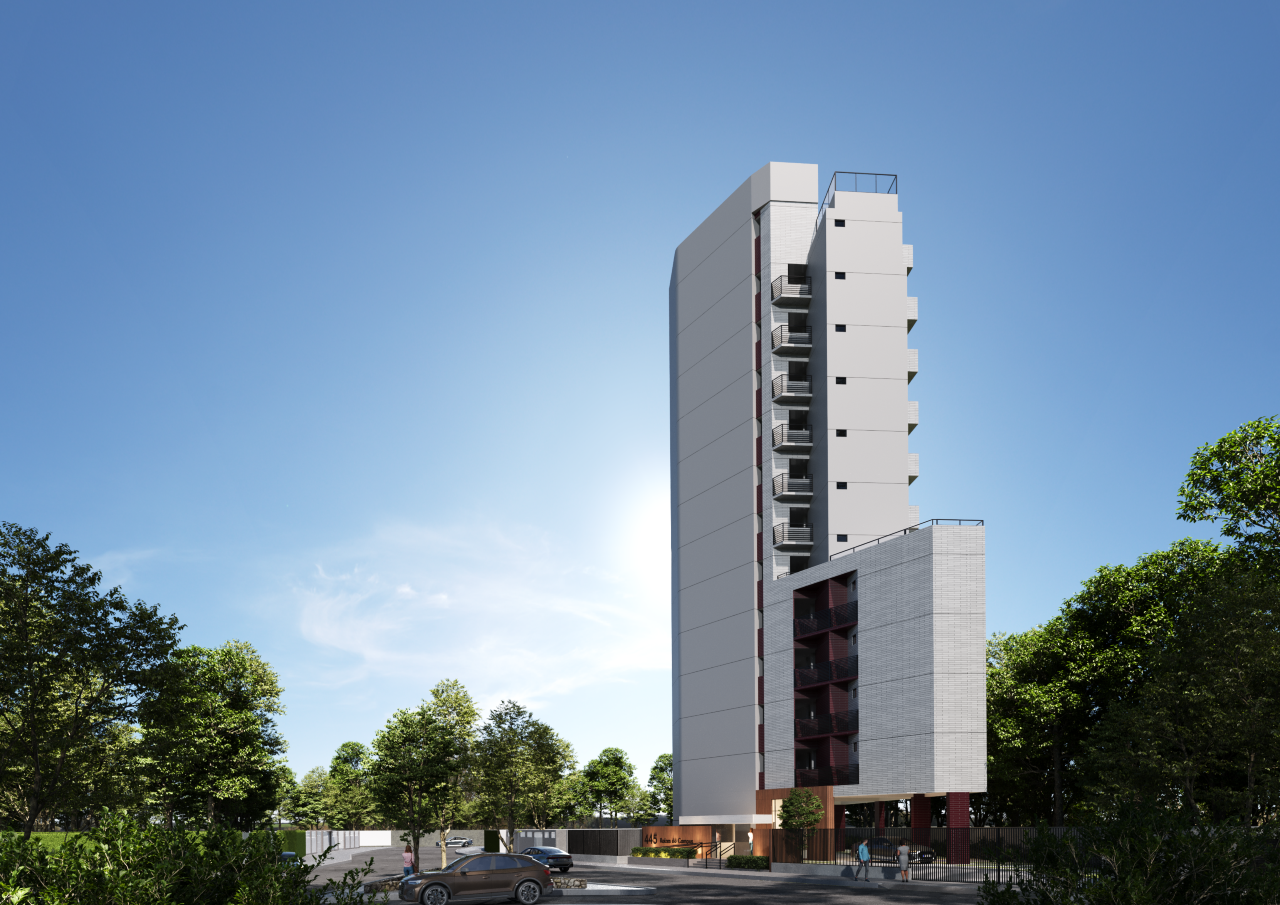 Apartamento 1 quarto ( ) para à venda em CDU - Recife - Edf Raízes do Campus - CTI imobiliaria: Fachada frontal