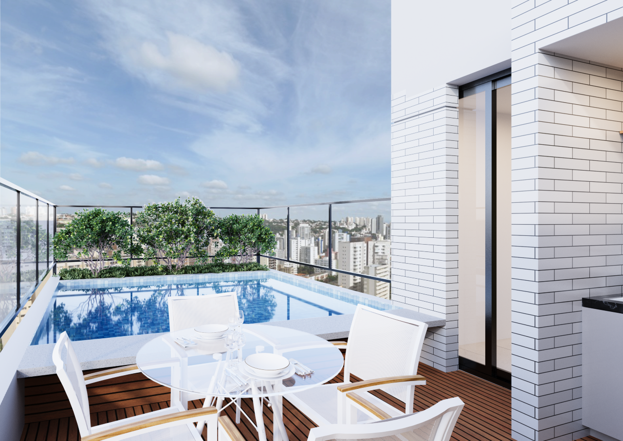 Apartamento 1 quarto ( ) para à venda em CDU - Recife - Edf Raízes do Campus - CTI imobiliaria: Piscina