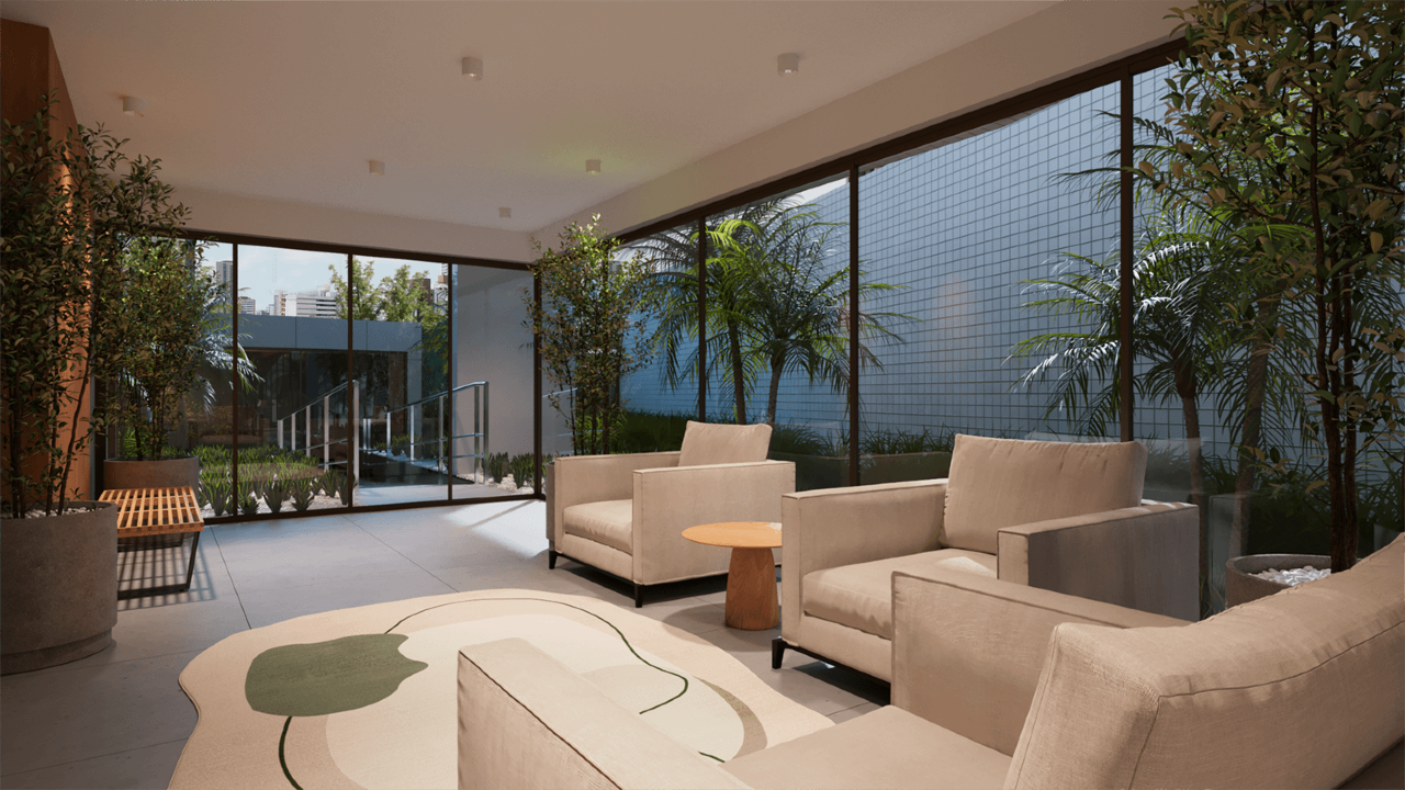 Studio 1 quarto ( ) para à venda em Casa Forte - Recife - Edf. Varandas de Casa Forte - CTI imobiliaria: Hall