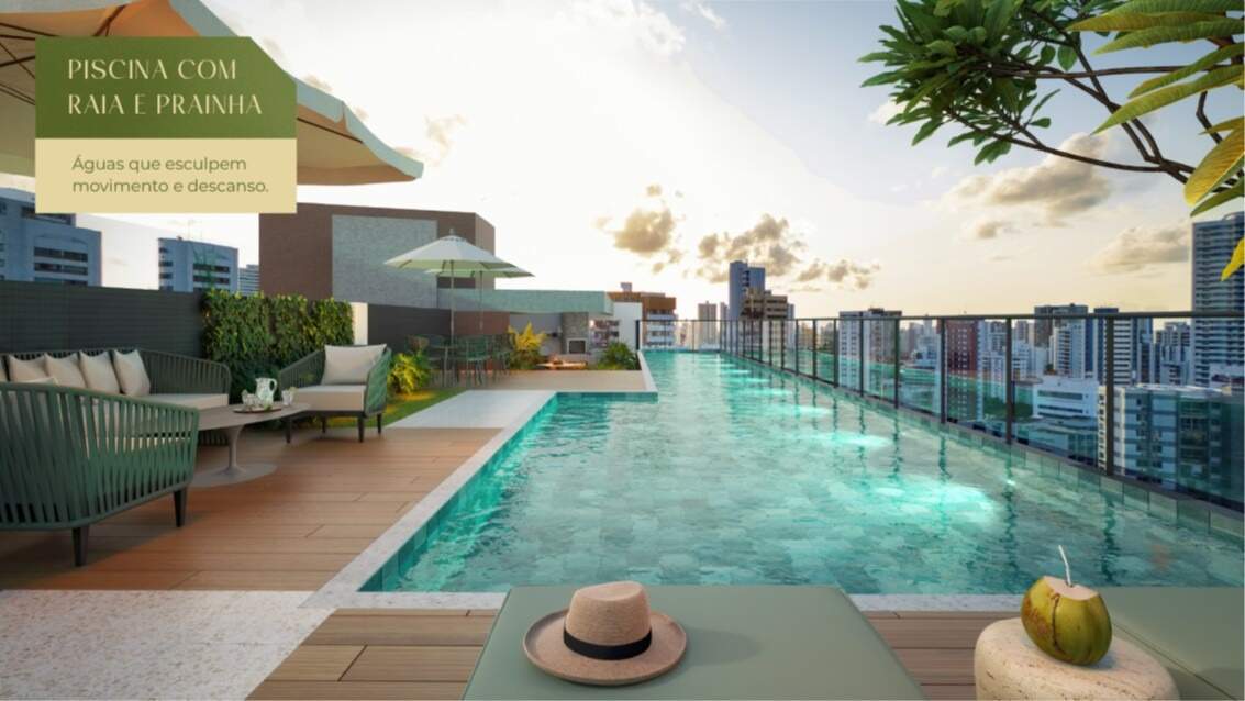 Apartamento 3 quartos ( 3 suítes ) para à venda em Espinheiro - Recife - Edf. Parador de Gaudí - CTI imobiliaria: Piscina com raia e prainha 