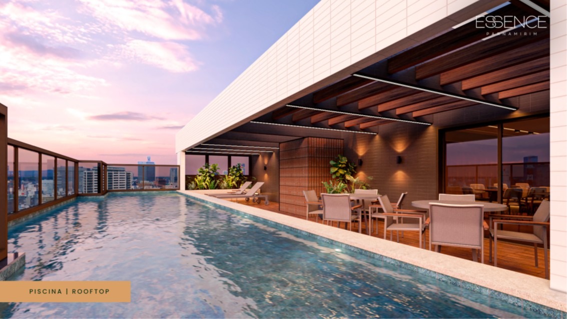 Apartamento 2 quartos ( 1 suíte ) para à venda em Parnamirim - Recife - Edf. Essence Parnamirim - CTI imobiliaria: Piscina e Rooftop