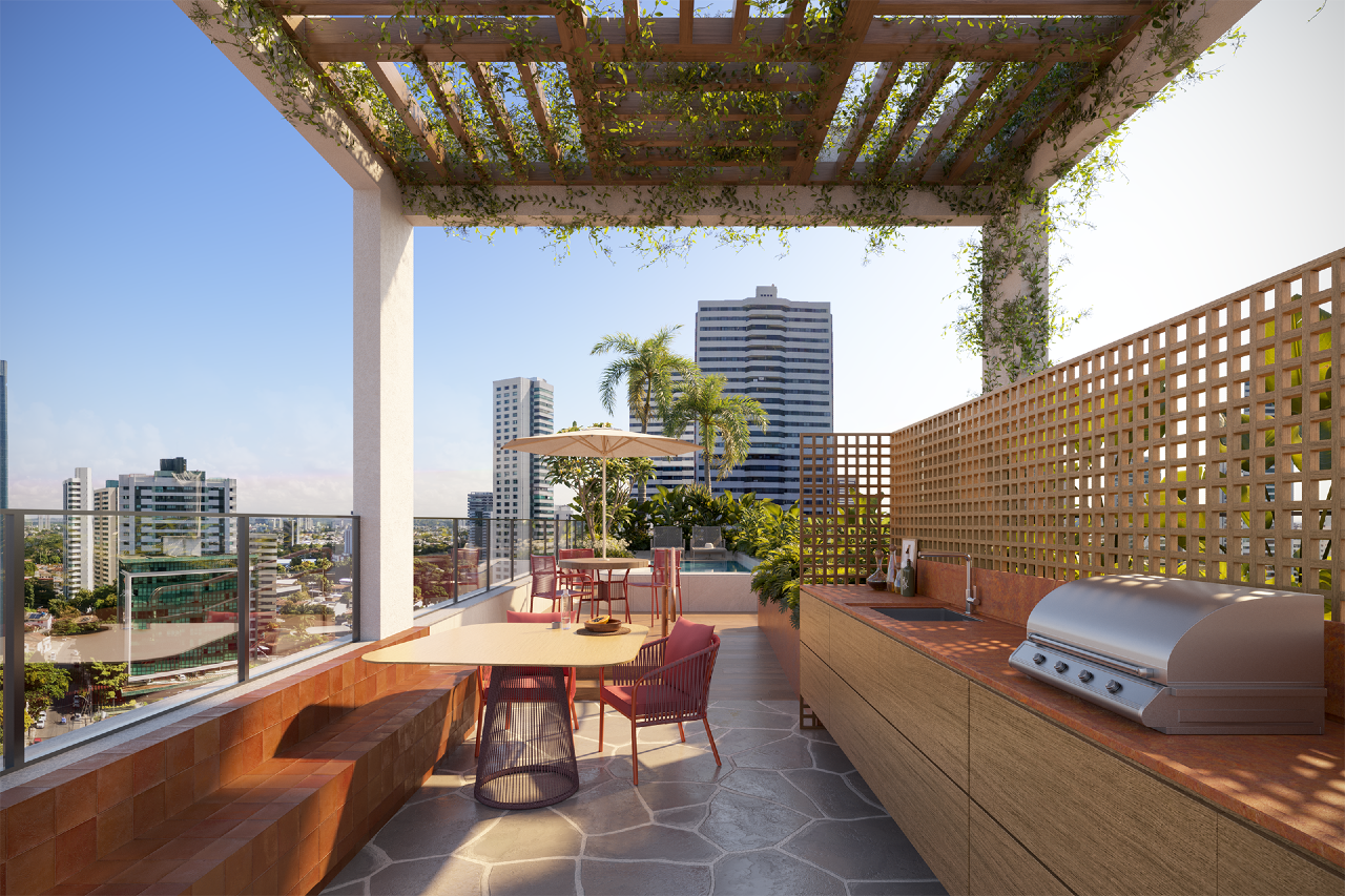 Apartamento 3 quartos ( 3 suítes ) para à venda em Casa Forte - Recife - - CTI imobiliaria: Rooftop