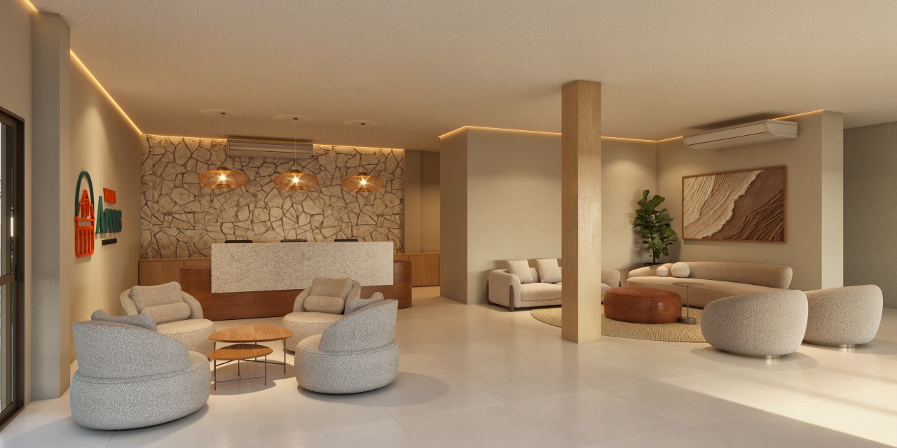 Apartamento 1 quarto ( ) para à venda em Praia de Tamandaré - Tamandaré - Villa Arcos Residence - CTI imobiliaria: Hall de entrada 